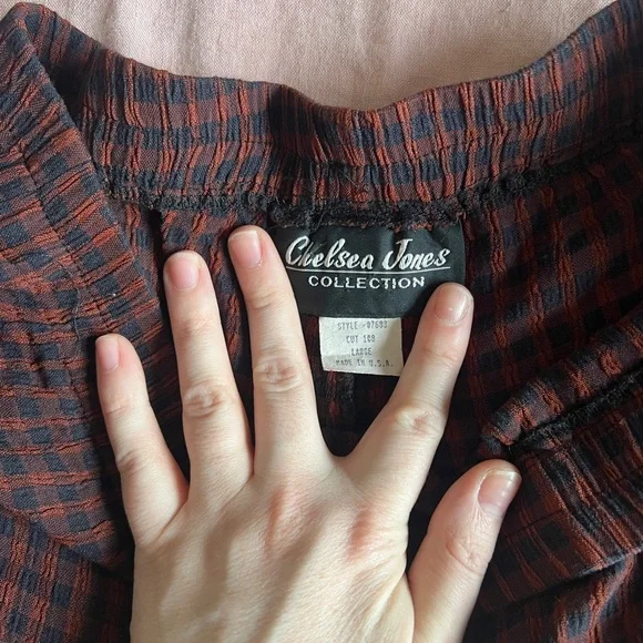 Gingham plaid trousers - Picture 7 of 9